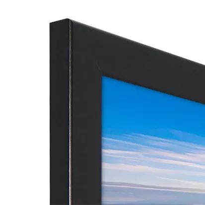 Image of corner of black A2 poster frame